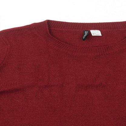 Womens UK Size L H&M Red Pullover Jumper