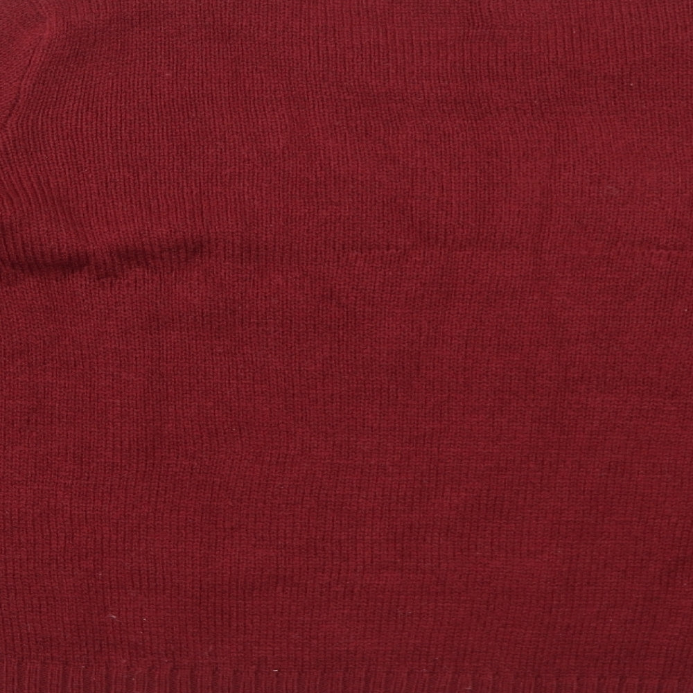 Womens UK Size L H&M Red Pullover Jumper