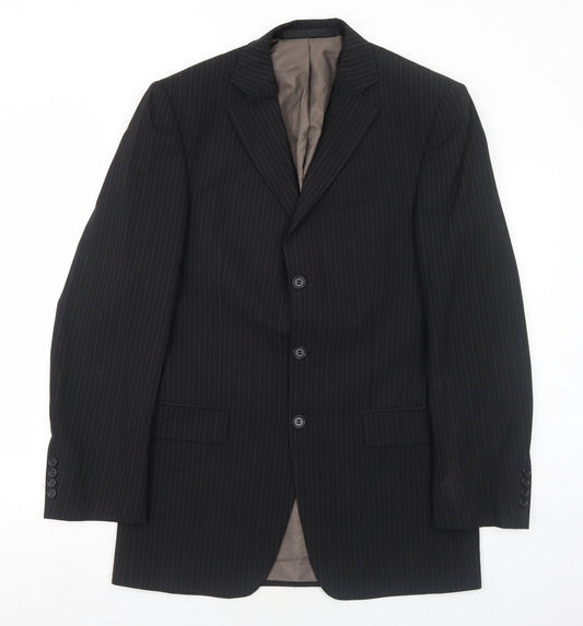 Mens UK Size 38 Marks and Spencer Regular Black Suit Jacket