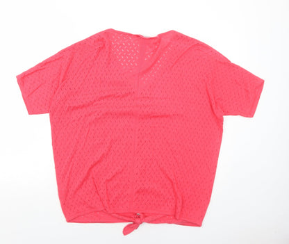 Womens UK Size M Bonmarché Pink Pullover Jumper