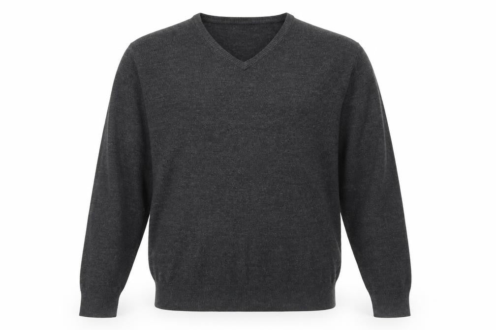Mens UK Size L Easy Grey Pullover Jumper