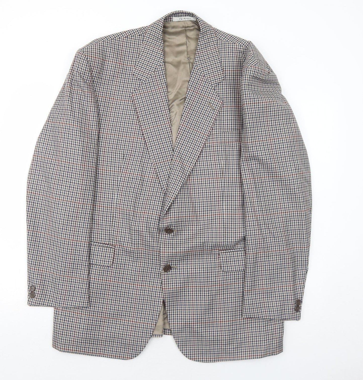 Mens UK Size 42 Berkertex Regular Grey Suit Jacket