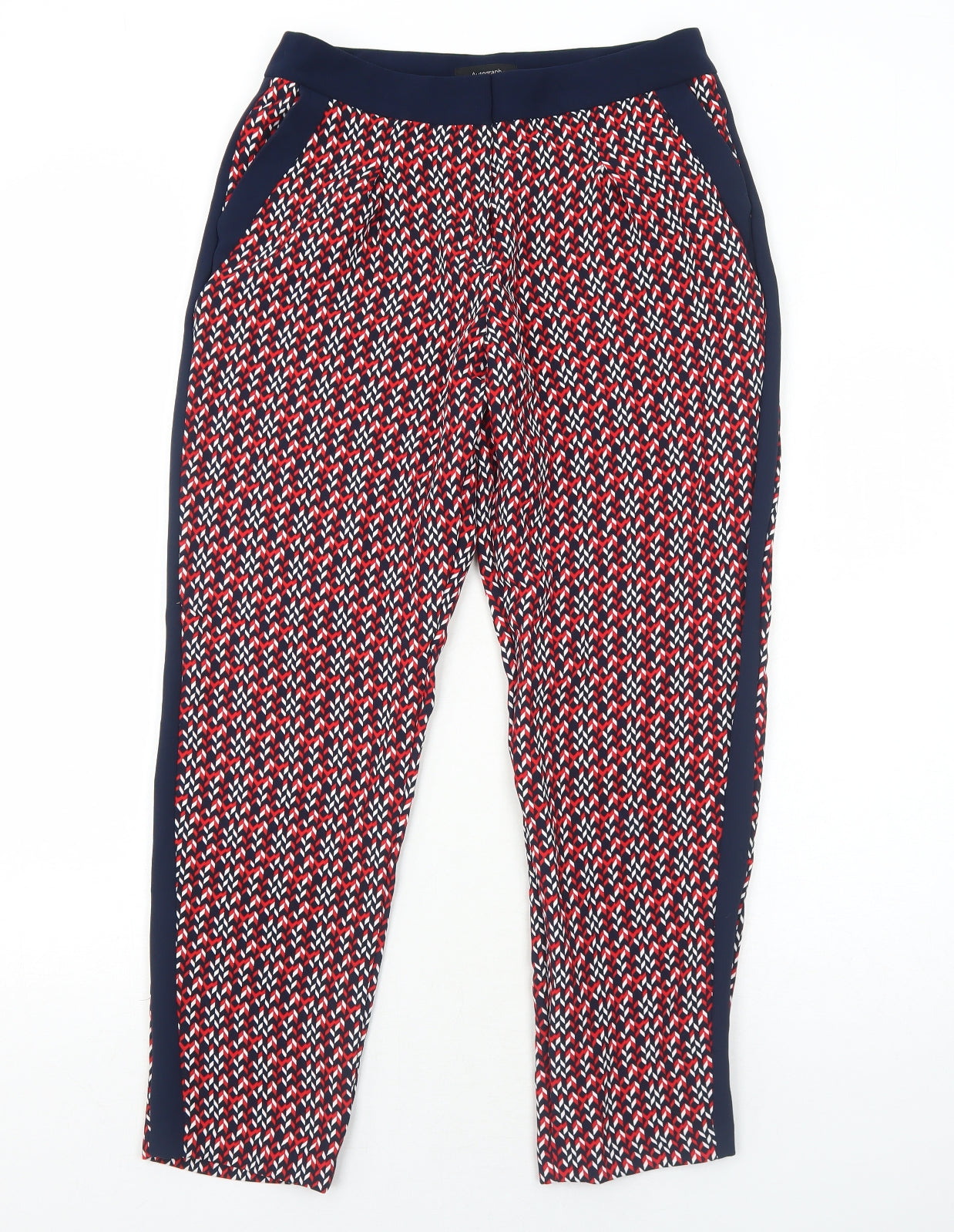 Womens UK Size 10 Marks and Spencer Regular Fit  Red Trousers