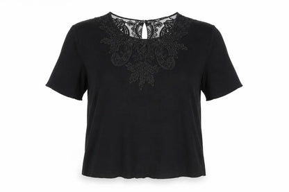 Womens UK Size M Zara Black Basic Blouse