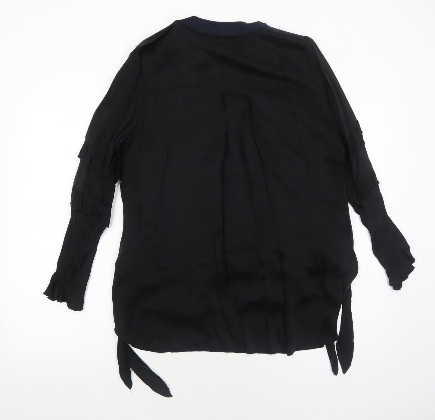 Zara Womens Blue Colourblock Polyester Pullover Sweatshirt Size M Pullover
