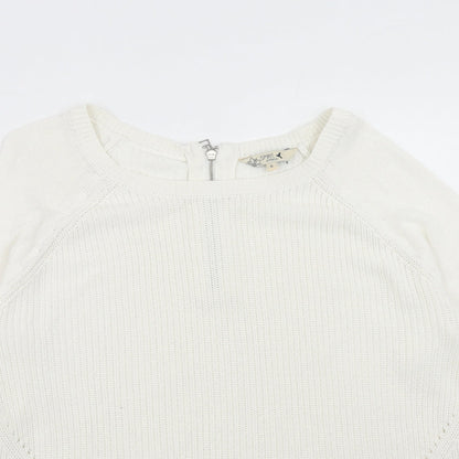 Womens UK Size 16 M&Co White Pullover Jumper