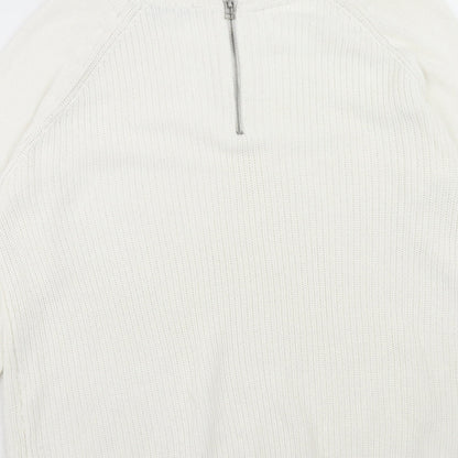 Womens UK Size 16 M&Co White Pullover Jumper