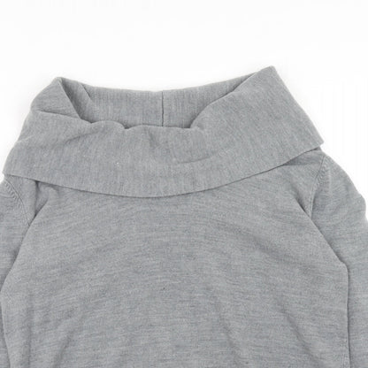 Damart Womens Grey Roll Neck Acrylic Pullover Jumper Size 18