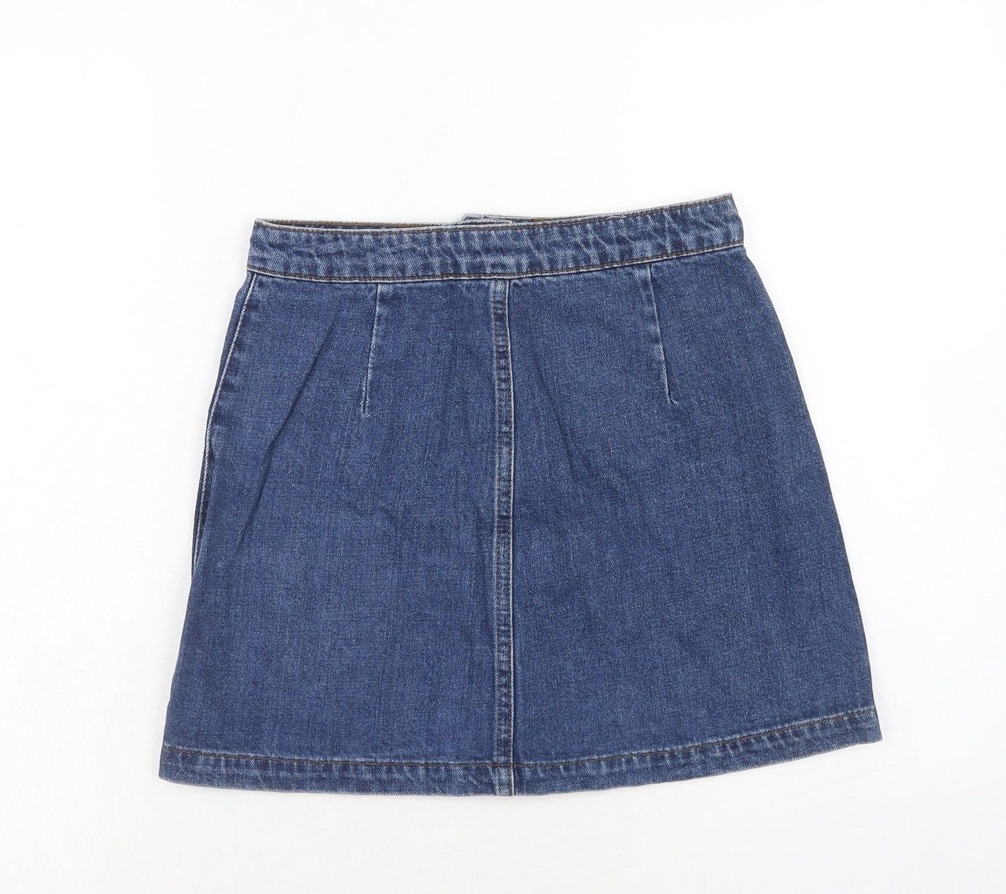 Womens UK Size 26 in Topshop A-Line Denim Skirt