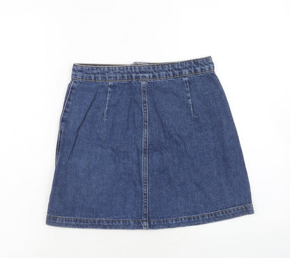Womens UK Size 26 in Topshop A-Line Denim Skirt