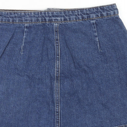 Womens UK Size 26 in Topshop A-Line Denim Skirt