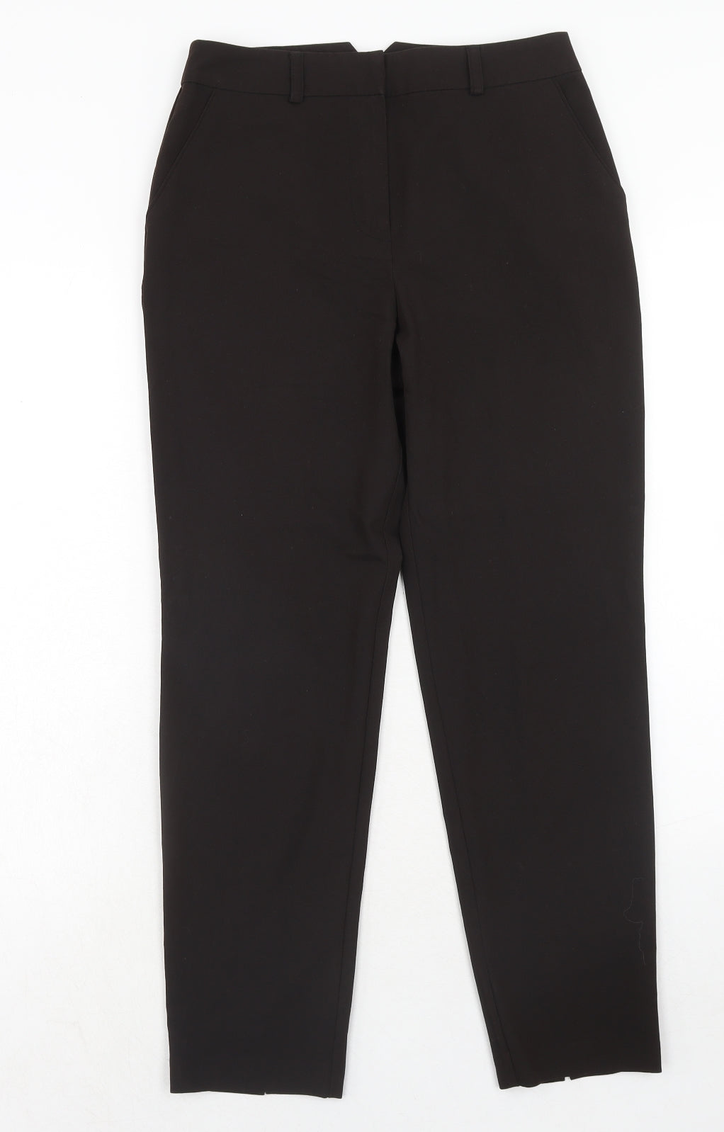 Topshop Womens Brown Polyester Dress Pants Trousers Size 8 L32 in Regular Hook & Eye