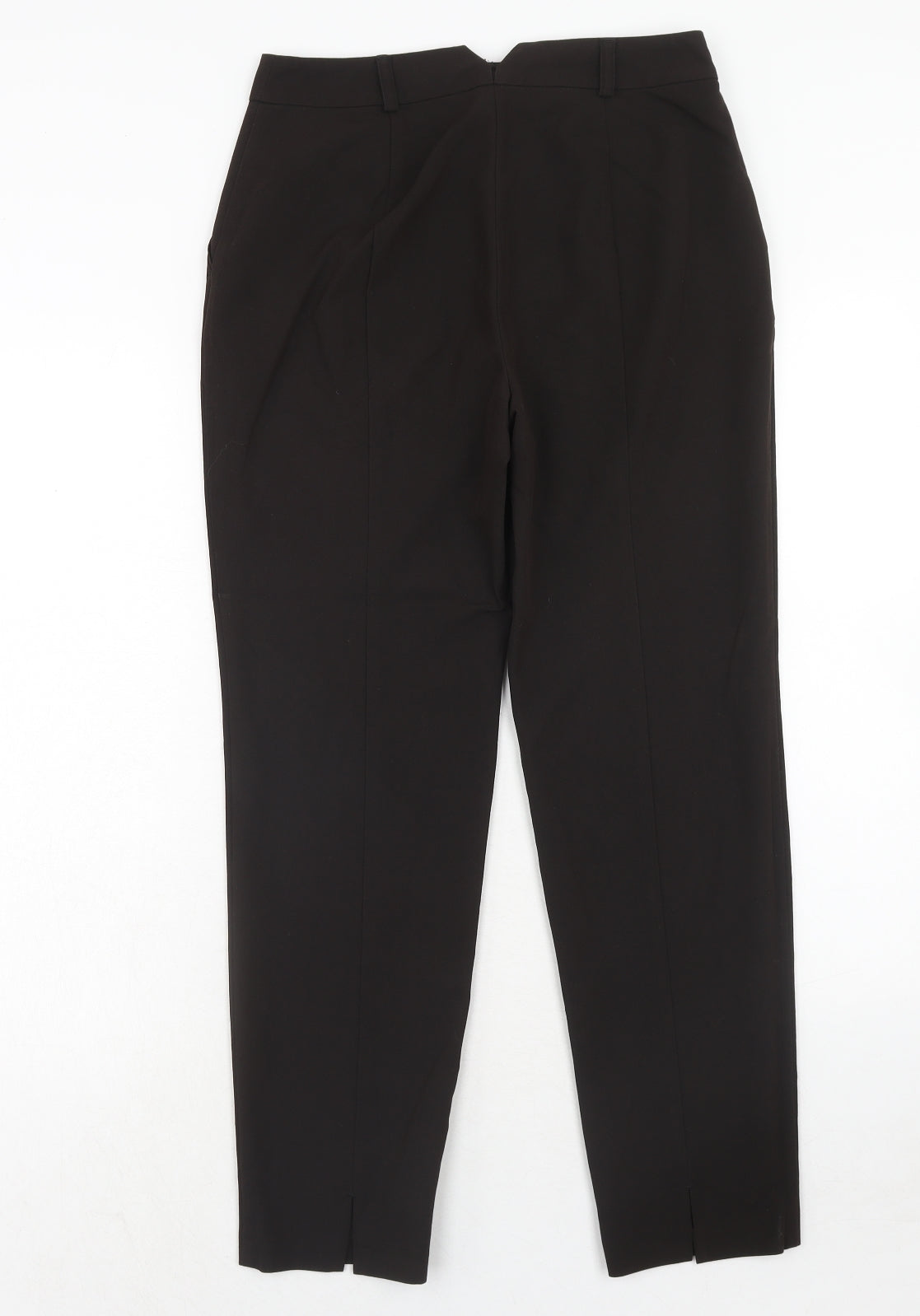 Topshop Womens Brown Polyester Dress Pants Trousers Size 8 L32 in Regular Hook & Eye