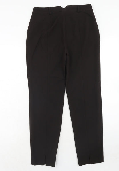 Topshop Womens Brown Polyester Dress Pants Trousers Size 8 L32 in Regular Hook & Eye