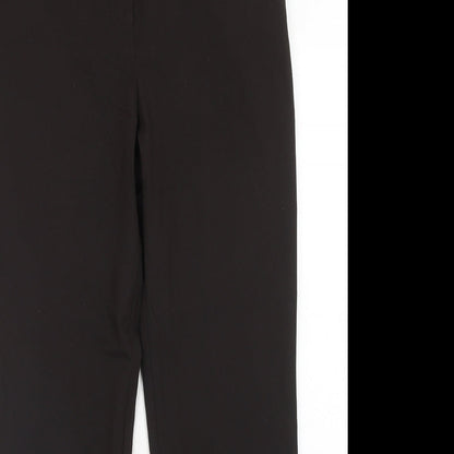Topshop Womens Brown Polyester Dress Pants Trousers Size 8 L32 in Regular Hook & Eye