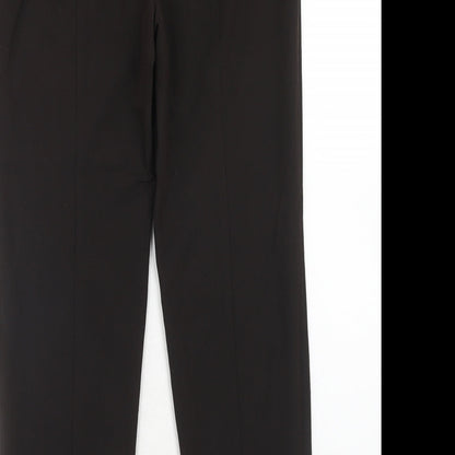 Topshop Womens Brown Polyester Dress Pants Trousers Size 8 L32 in Regular Hook & Eye