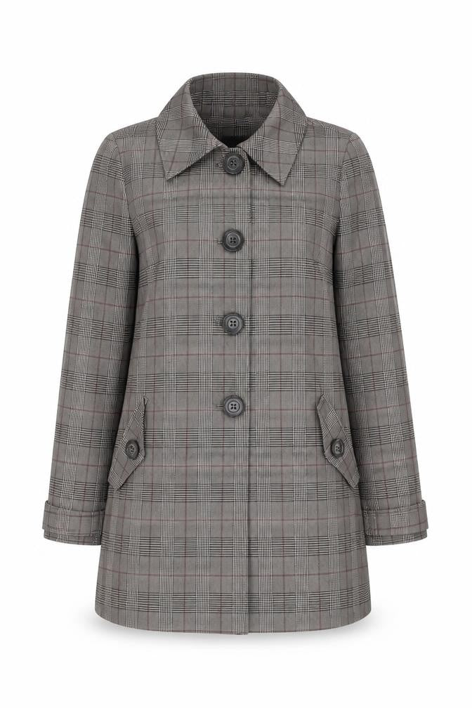 Womens UK Size 8 H&M Grey Trench Coat