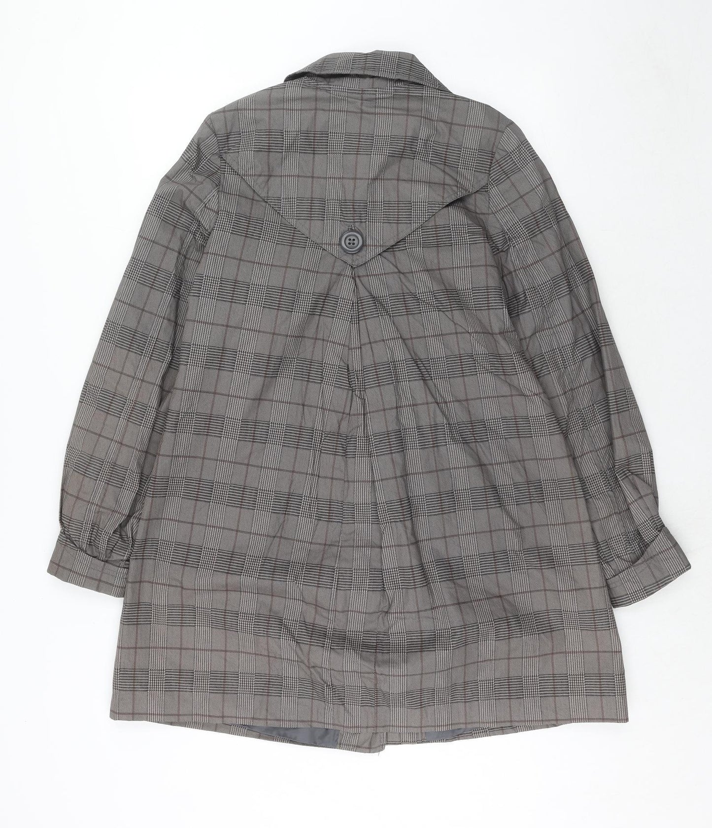 Womens UK Size 8 H&M Grey Trench Coat
