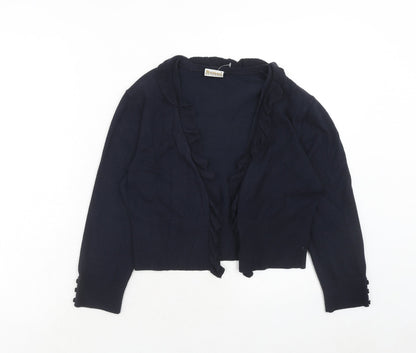 Womens UK Size S Roman Blue Cardigan Jumper