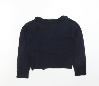 Womens UK Size S Roman Blue Cardigan Jumper