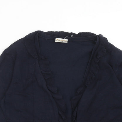Womens UK Size S Roman Blue Cardigan Jumper