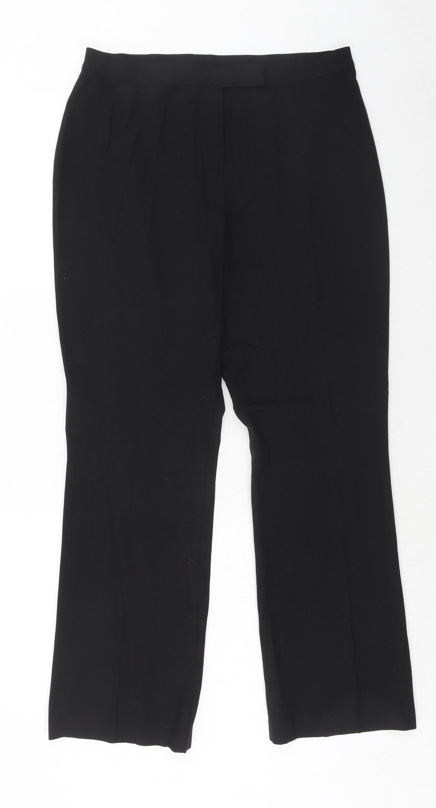 Womens UK Size 14 Marks and Spencer Regular Fit  Black Trousers