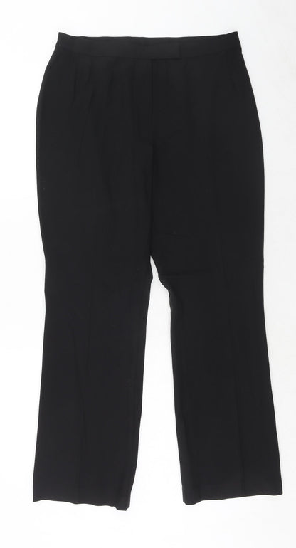 Womens UK Size 14 Marks and Spencer Regular Fit  Black Trousers