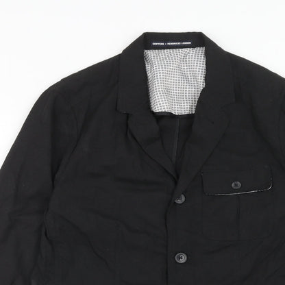 Sawyers + Hendricks London Womens Black Jacket Blazer Size M Button