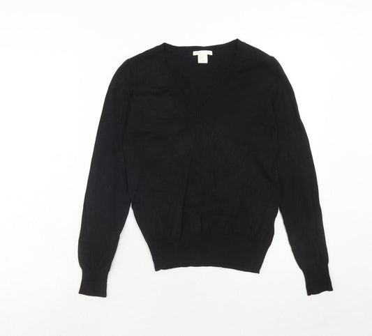 Womens UK Size XS H&M Black Pullover Jumper
