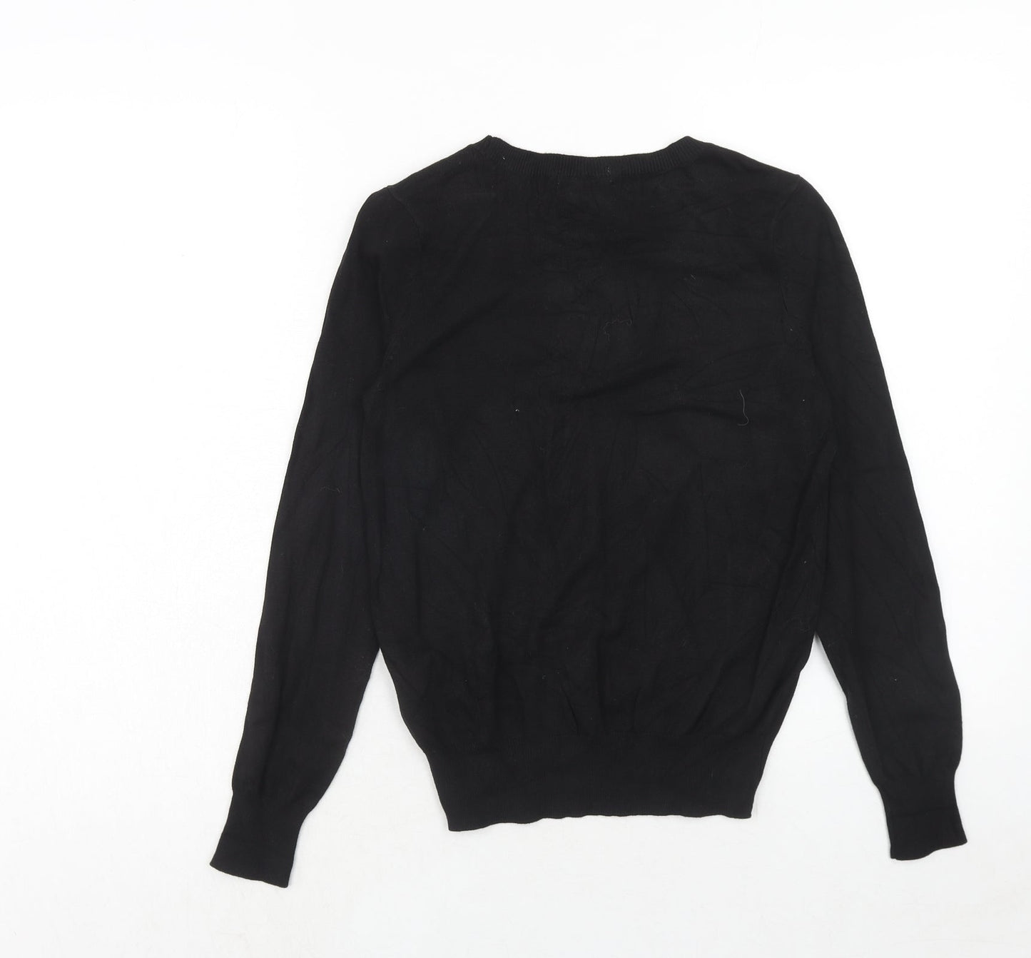 Womens UK Size XS H&M Black Pullover Jumper