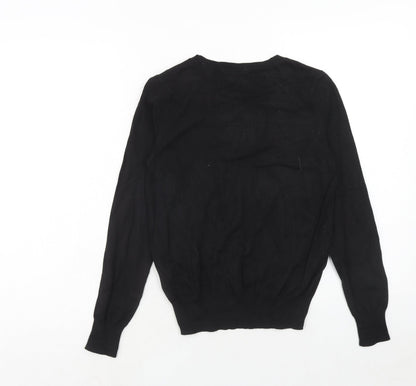Womens UK Size XS H&M Black Pullover Jumper