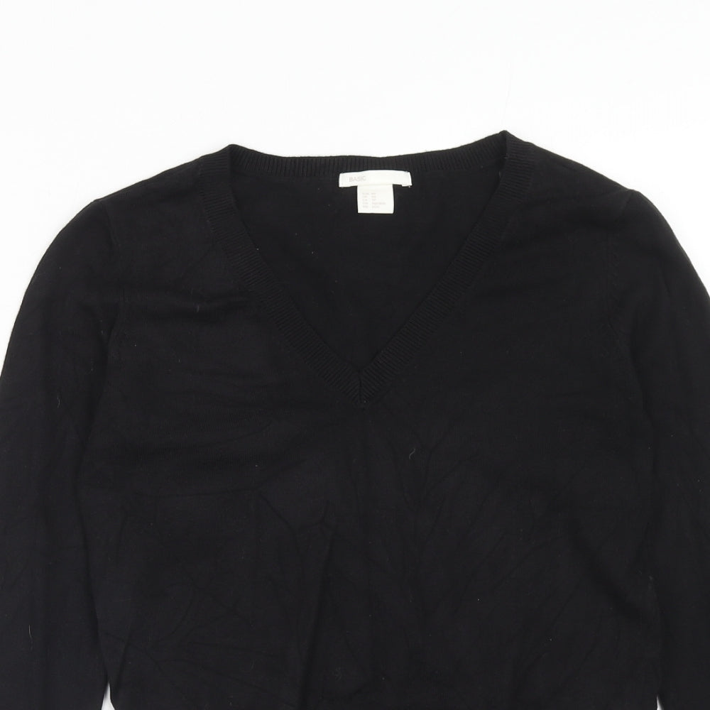 Womens UK Size XS H&M Black Pullover Jumper