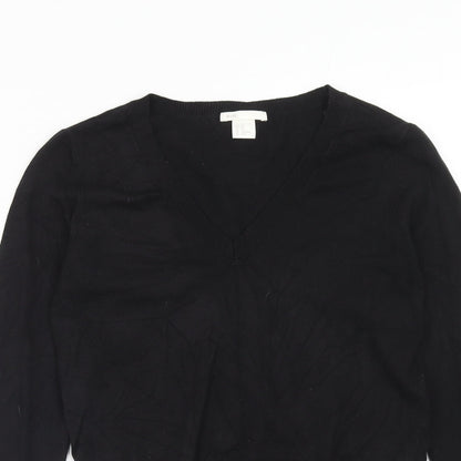 Womens UK Size XS H&M Black Pullover Jumper