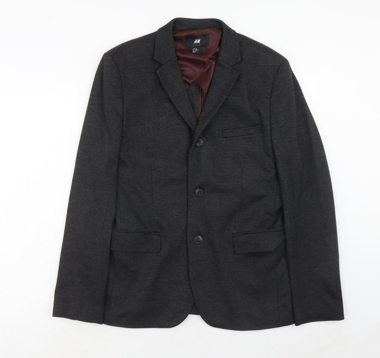 Mens UK Size 38 H&M Regular Black Suit Jacket