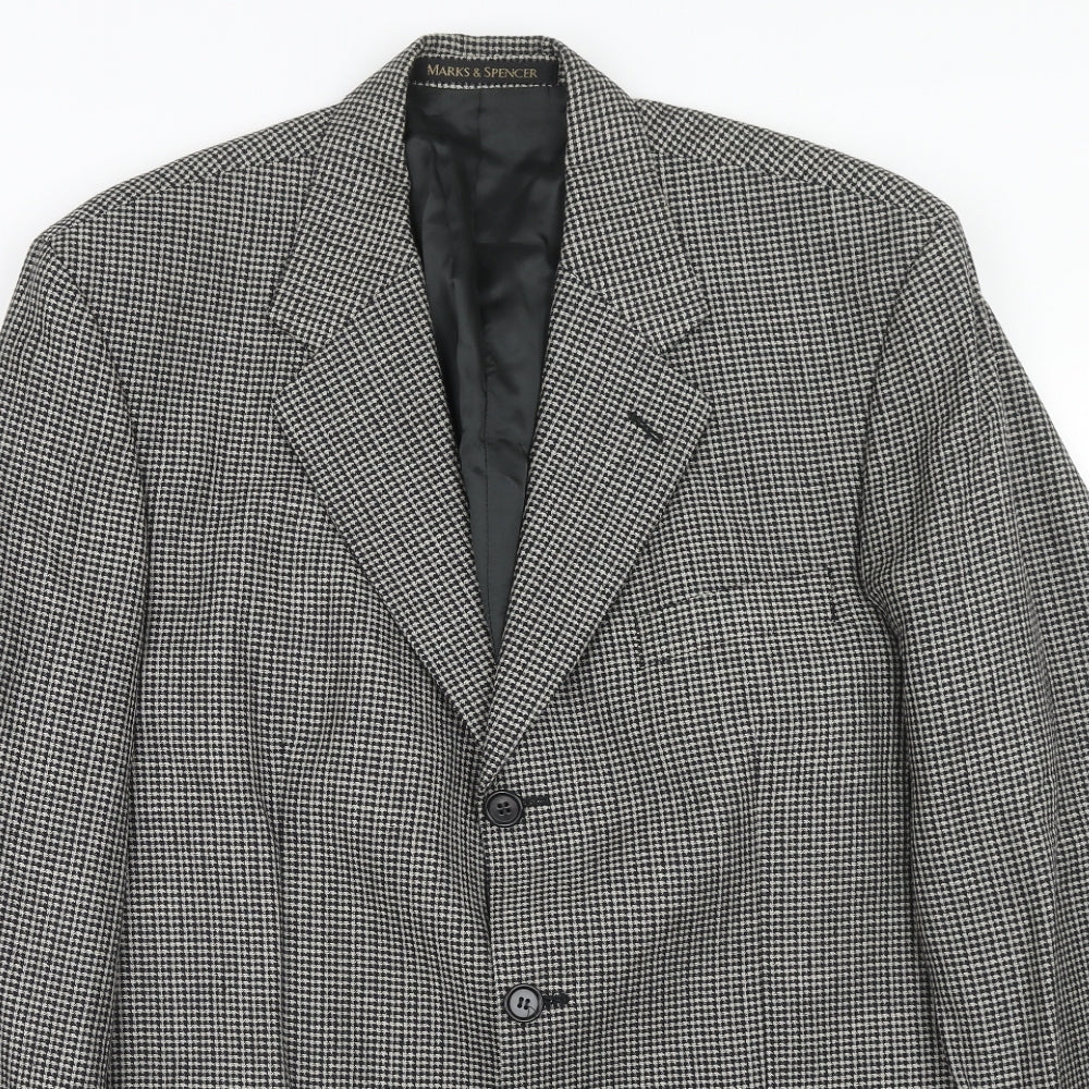Mens UK Size 40 Marks and Spencer Regular Grey Suit Jacket