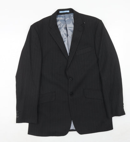 Mens UK Size 38 Burton Regular Black Suit Jacket