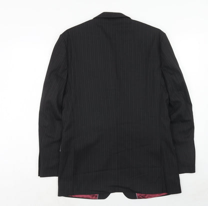 Mens UK Size 38 Burton Regular Black Suit Jacket