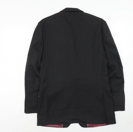 Mens UK Size 38 Burton Regular Black Suit Jacket