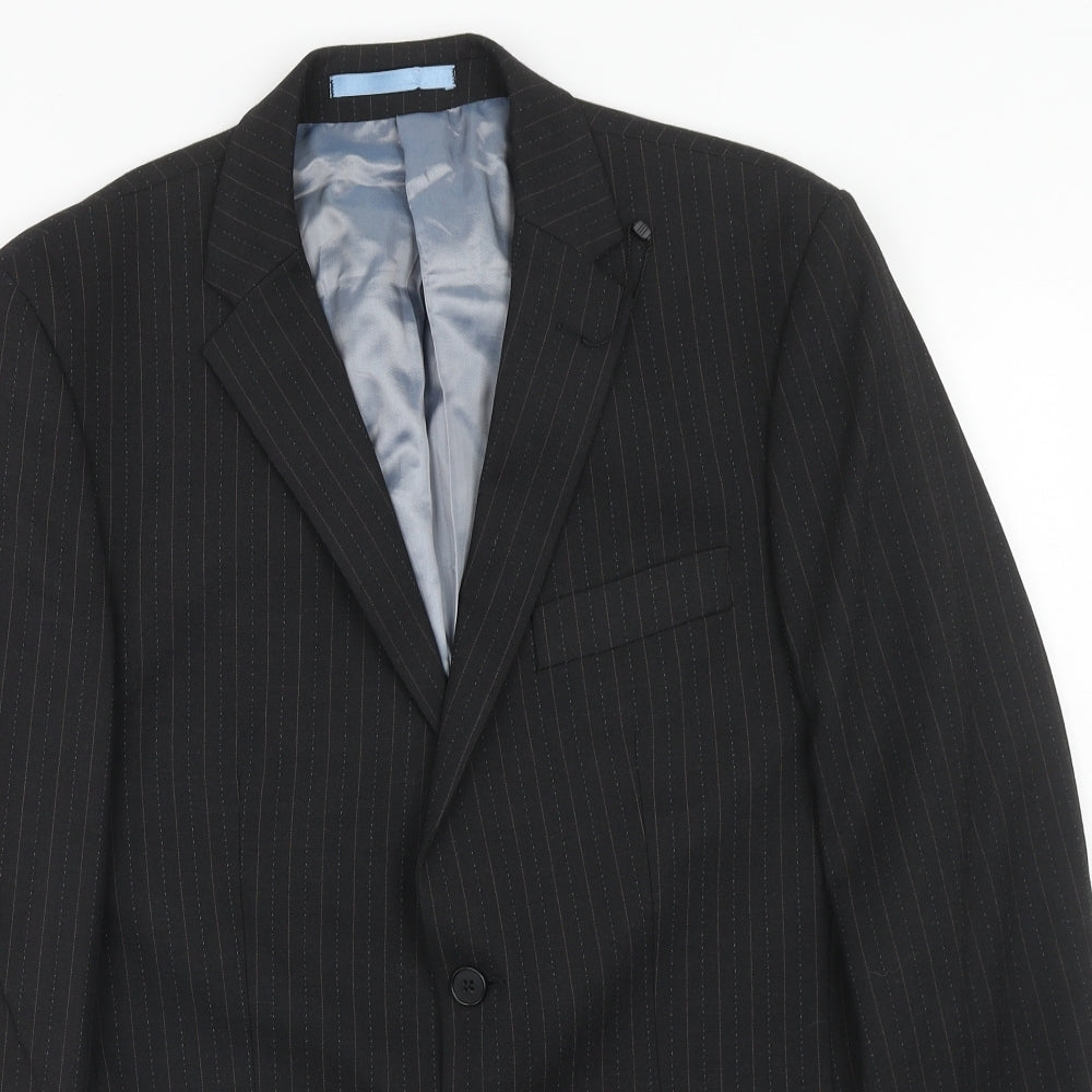 Mens UK Size 38 Burton Regular Black Suit Jacket