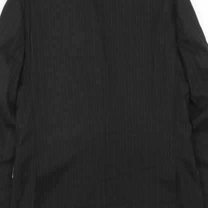 Mens UK Size 38 Burton Regular Black Suit Jacket