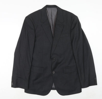 Sportscraft Mens Grey Wool Jacket Suit Jacket Size 38 Regular