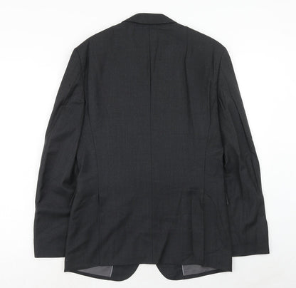 Sportscraft Mens Grey Wool Jacket Suit Jacket Size 38 Regular