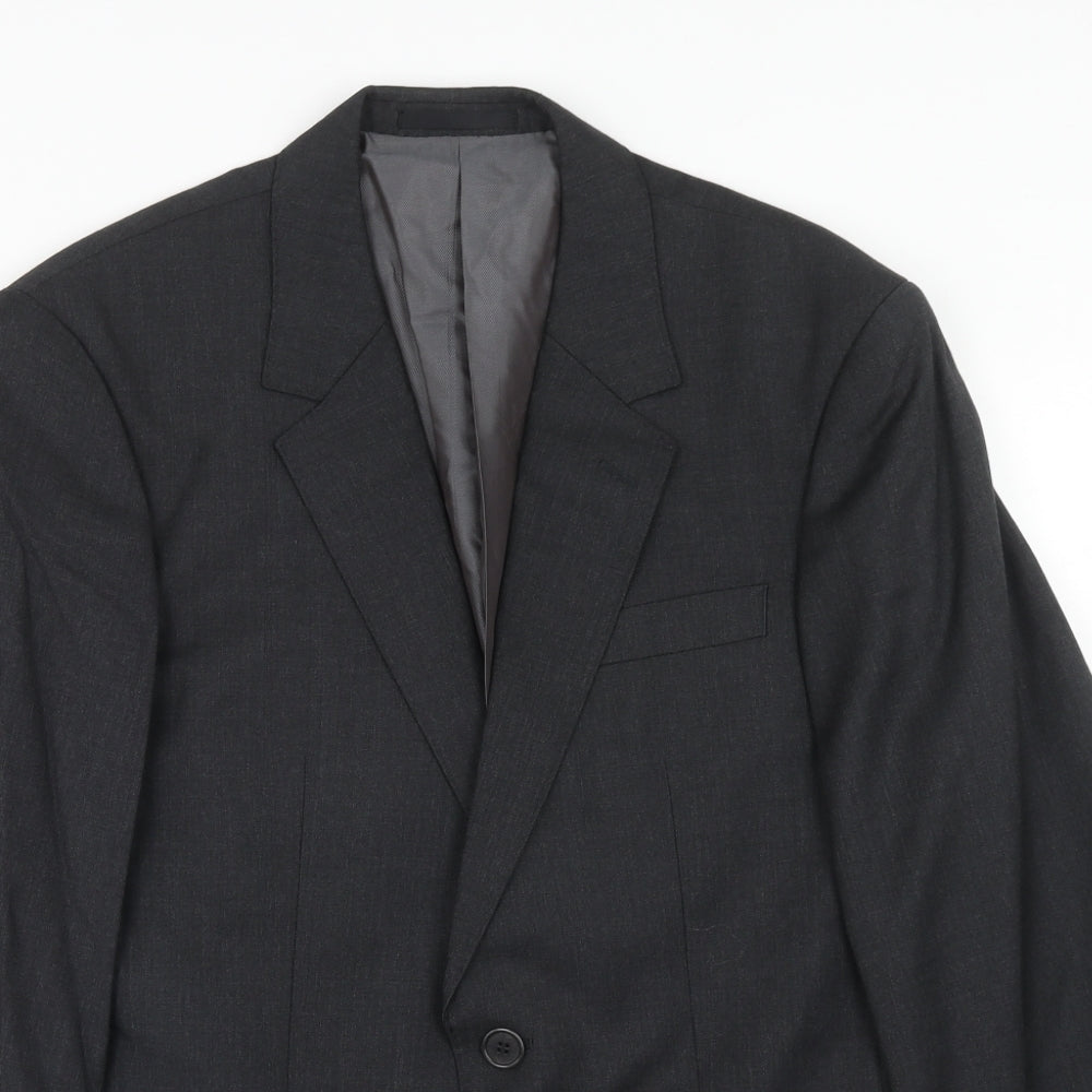 Sportscraft Mens Grey Wool Jacket Suit Jacket Size 38 Regular
