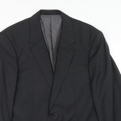 Sportscraft Mens Grey Wool Jacket Suit Jacket Size 38 Regular