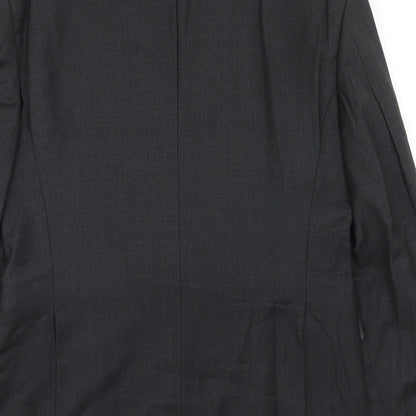 Sportscraft Mens Grey Wool Jacket Suit Jacket Size 38 Regular