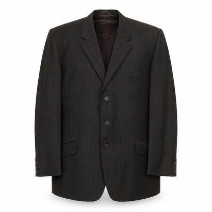 Stylanese Mens Brown Striped Wool Jacket Suit Jacket Size 42 Regular