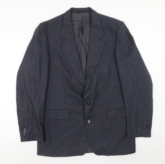 Mens UK Size 42 BHS Regular Blue Suit Jacket