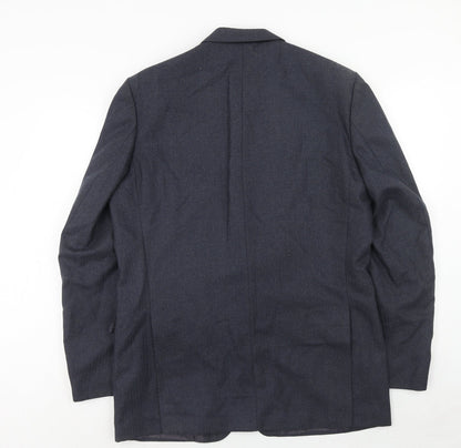 Mens UK Size 42 BHS Regular Blue Suit Jacket