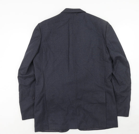 Mens UK Size 42 BHS Regular Blue Suit Jacket