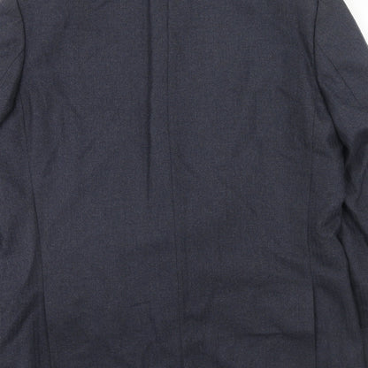 Mens UK Size 42 BHS Regular Blue Suit Jacket